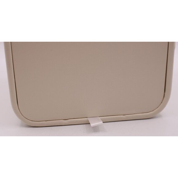 NEW Leather Beige Tissue Box Cover Square 5x6" Cream Ivory Neutral Minimalist - Picture 3 of 9